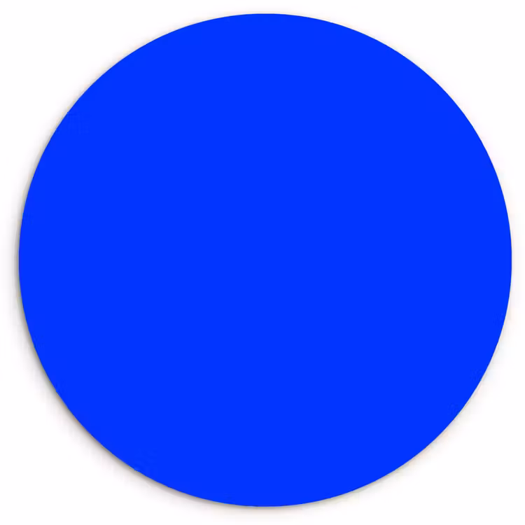 Muurcirkel - Electric - Blue - Blauw — 1