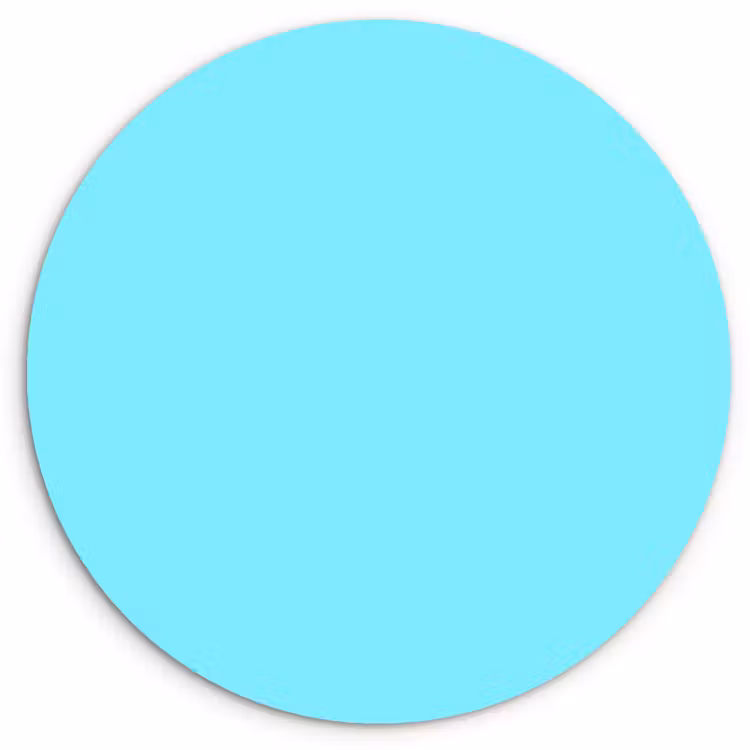 Muurcirkel - Electric - Cyan - Blauw — 1