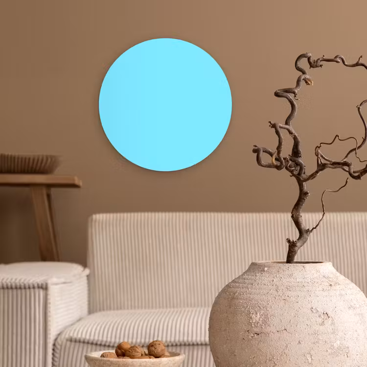 Muurcirkel - Electric - Cyan - Blauw — 2