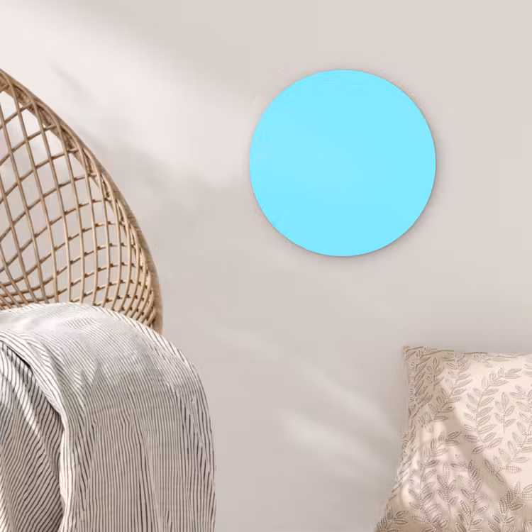 Muurcirkel - Electric - Cyan - Blauw — 5