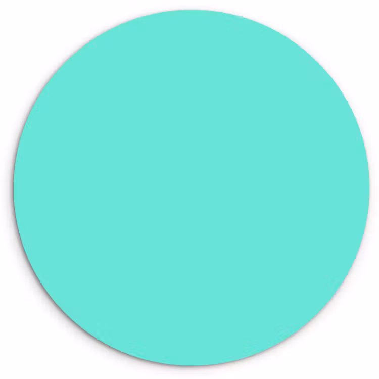 Muurcirkel - Electric - Cyan - Turkoois — 1