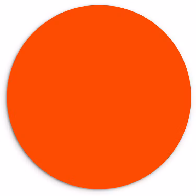 Muurcirkel - Fiery - Tangerine - Oranje — 1