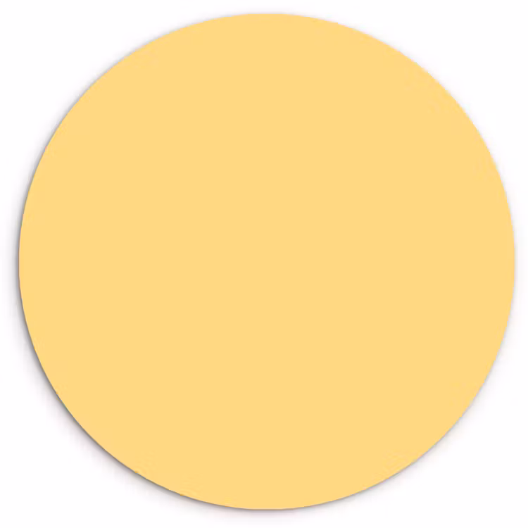 Muurcirkel - Butter - Geel - Yellow — 1