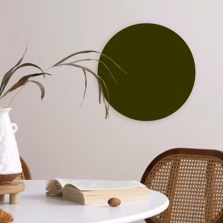 Muurcirkel - Dark - Olive - Groen — 4