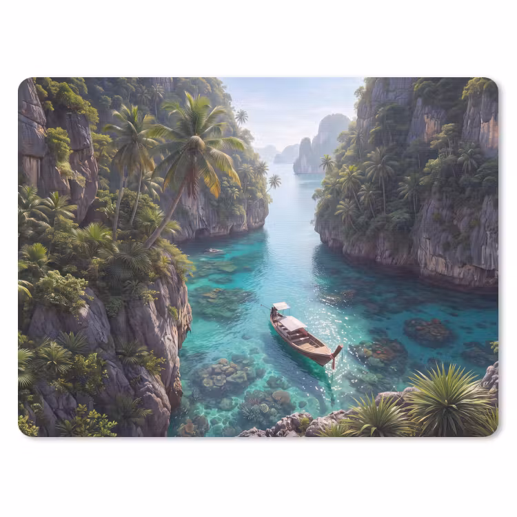 Muismat - Eiland - Tropisch - Water - Palmbomen - Natuur — 1