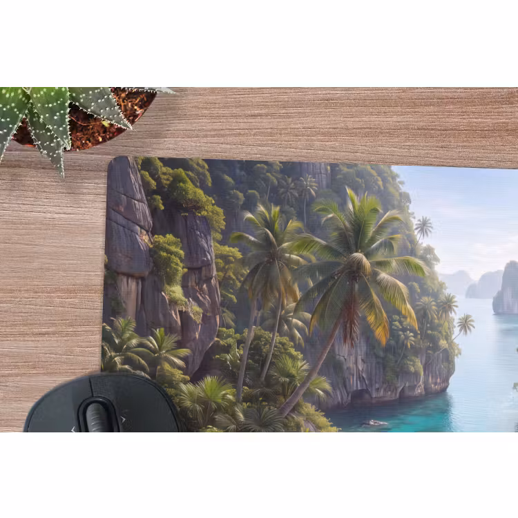 Muismat - Eiland - Tropisch - Water - Palmbomen - Natuur — 4