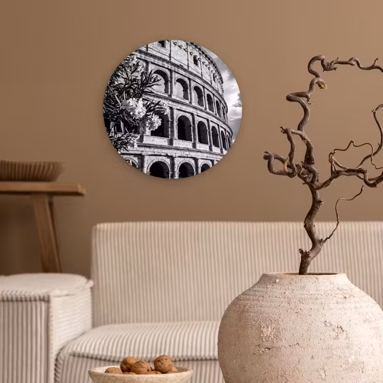 Muurcirkel - Architectuur - Colosseum - Rome - Historisch - Zwart-wit — 2