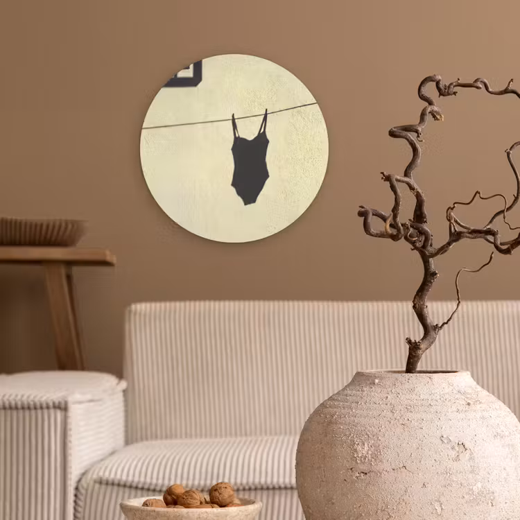 Muurcirkel - Badpak - Schaduw - Muur - Zomer - Minimalistisch — 2