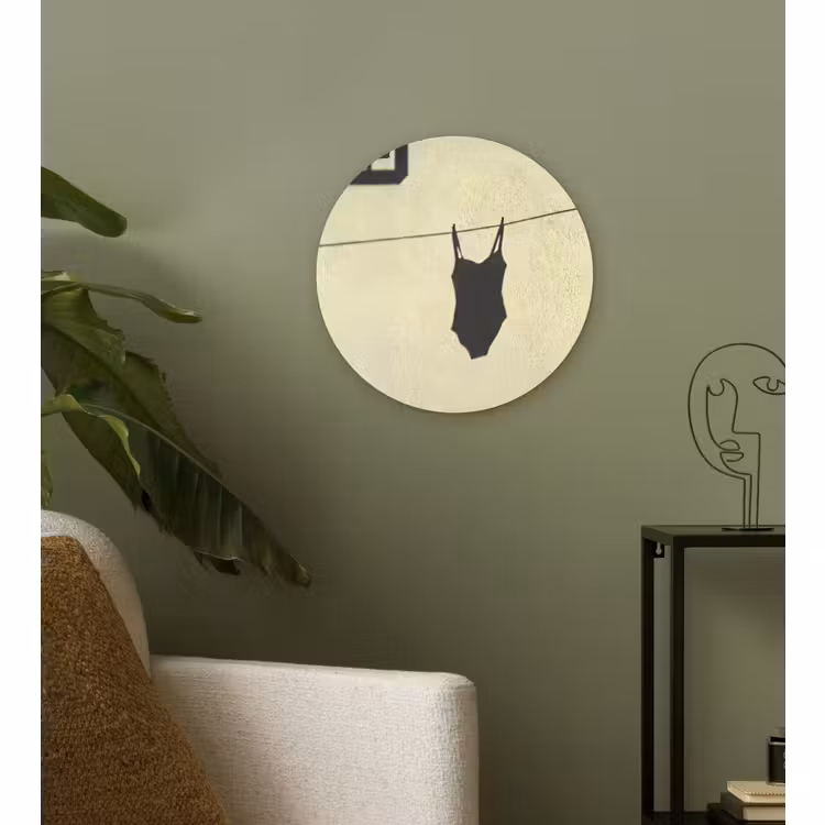 Muurcirkel - Badpak - Schaduw - Muur - Zomer - Minimalistisch — 3