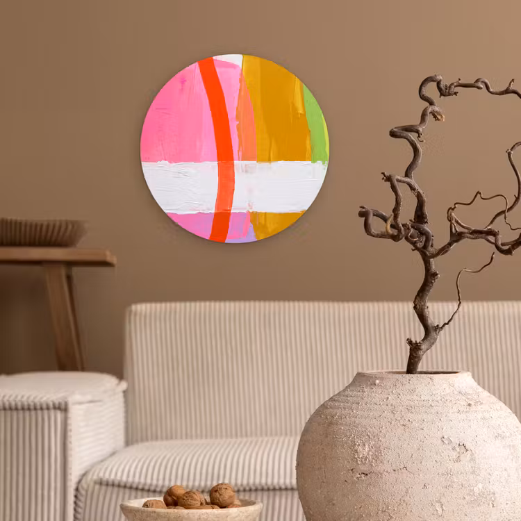 Muurcirkel - Abstract - Kleurrijk - Vormen - Modern - Kunst — 2