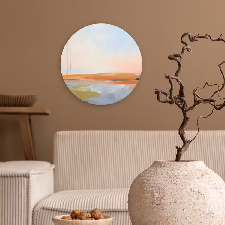 Muurcirkel - Abstract - Landschap - Horizon - Modern - Kleurrijk — 2