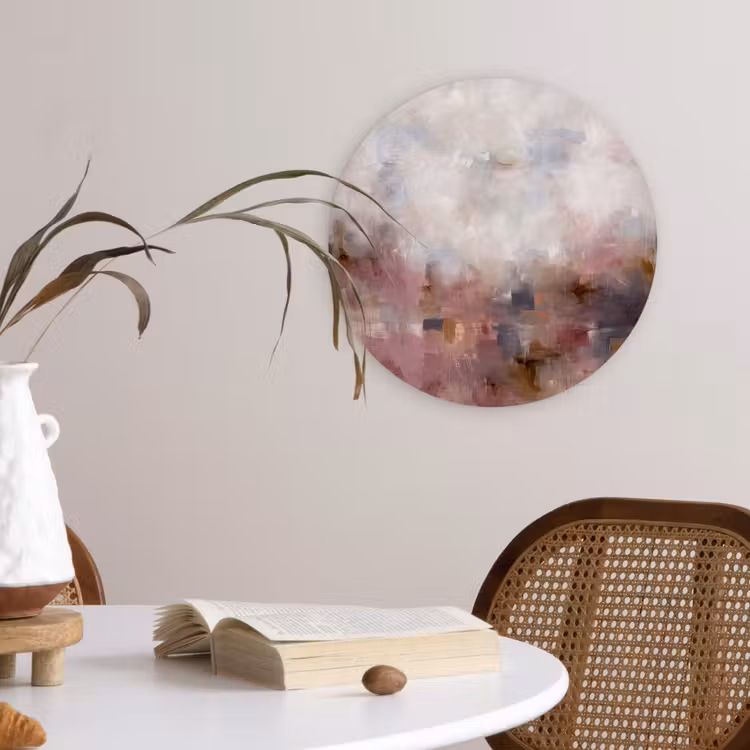 Muurcirkel - Abstract - Vloeiend - Kunst - Modern - Beige — 4