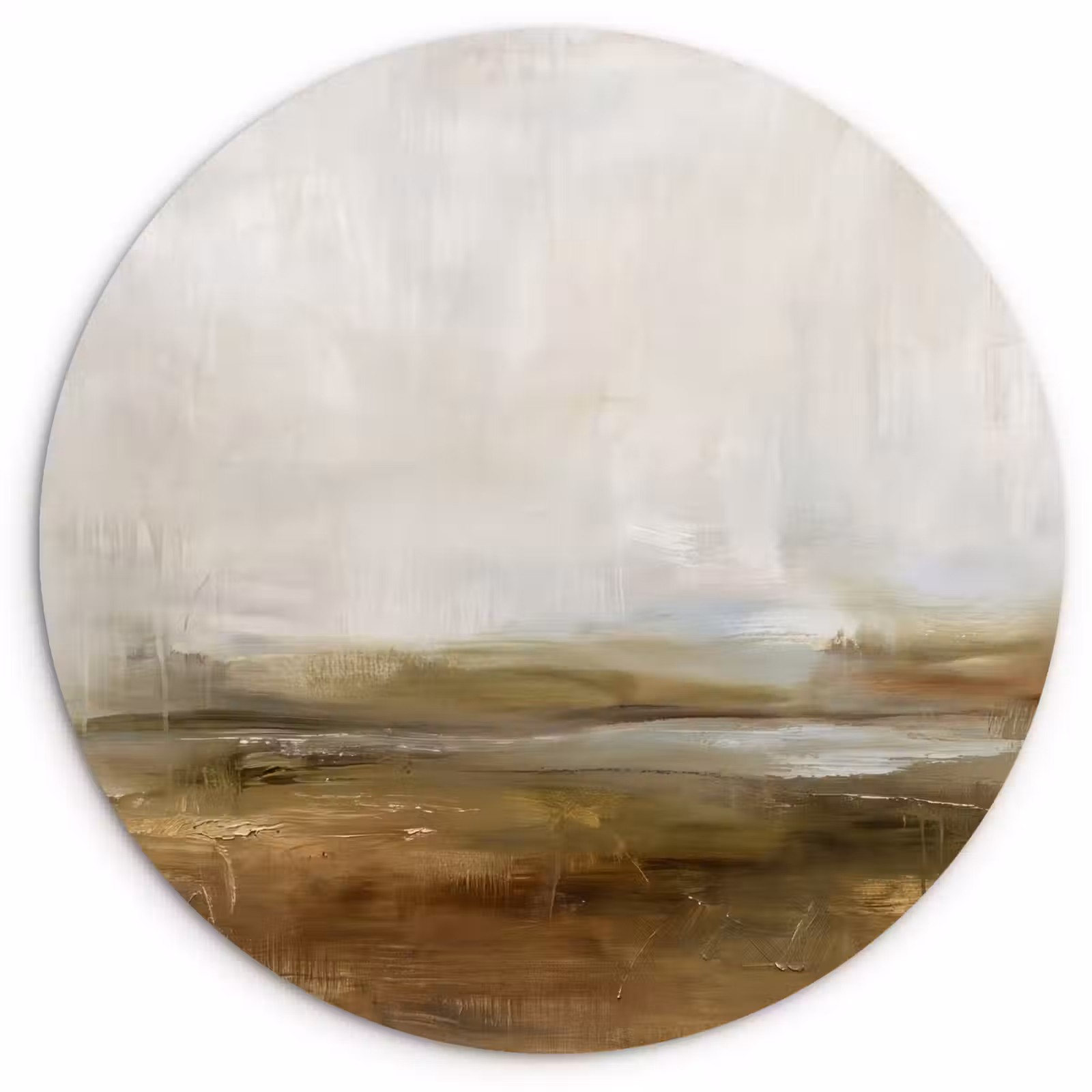 Muurcirkel - Abstract - Landschap - Natuur - Beige - Bruin — 1