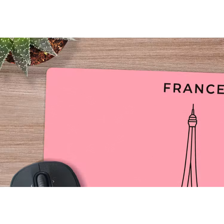 Muismat - Eiffeltoren - Parijs - Architectuur - Minimalistisch - Roze — 4