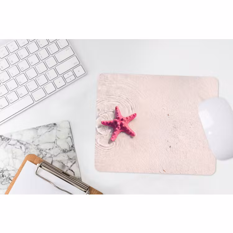 Muismat - Zeeleven - Zeester - Strand - Roze - Water — 2