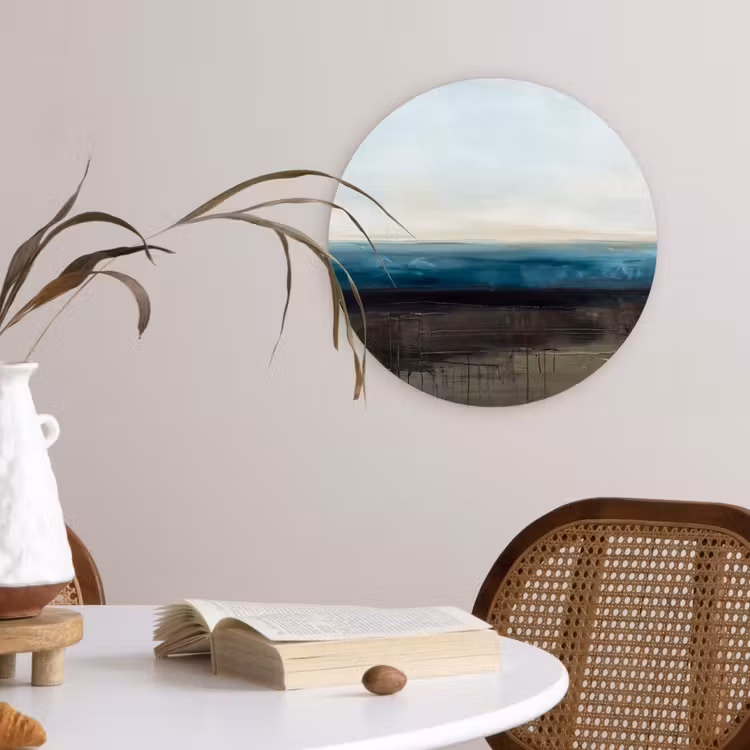 Muurcirkel - Abstract - Landschap - Horizon - Blauw - Modern — 4