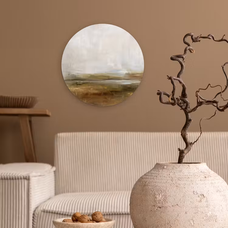 Muurcirkel - Abstract - Landschap - Natuur - Beige - Bruin — 2