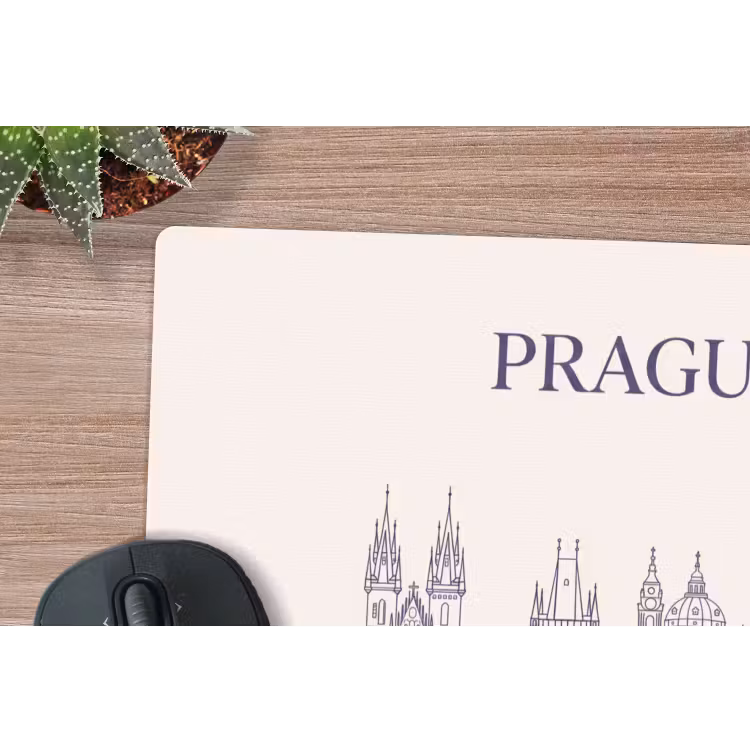 Muismat - Praag - Skyline - Architectuur - Blauw — 4