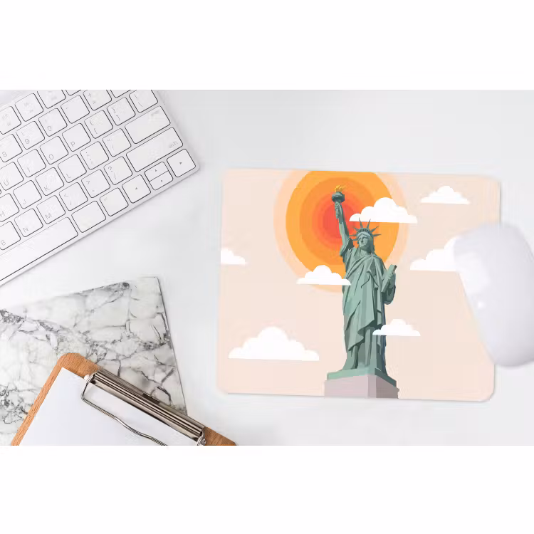 Muismat - Vrijheidsbeeld - New York - Zon - Modern — 2
