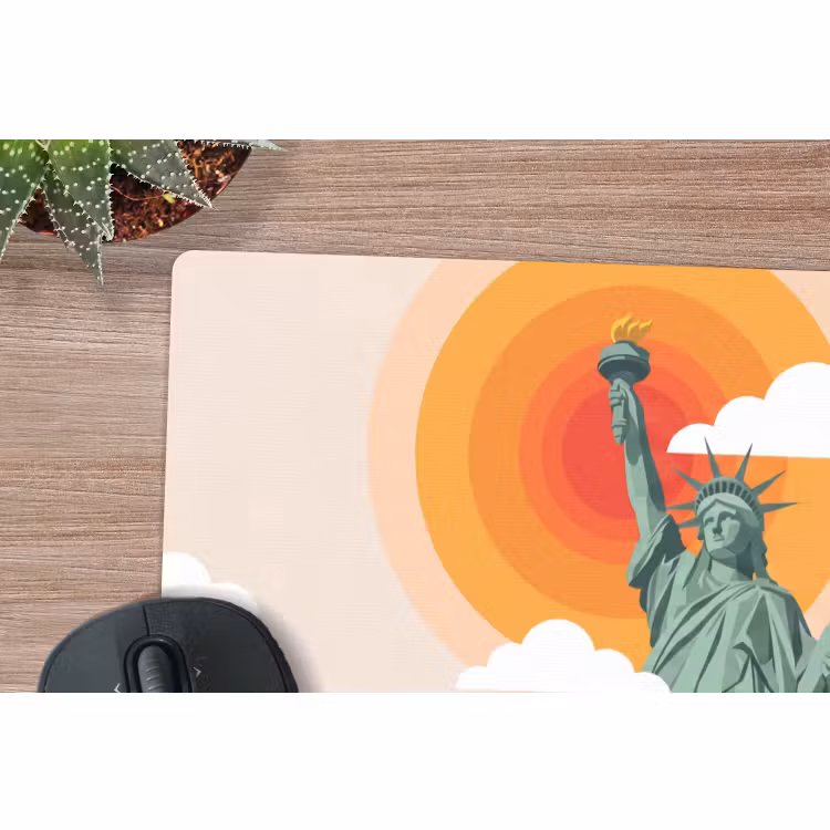 Muismat - Vrijheidsbeeld - New York - Zon - Modern — 4