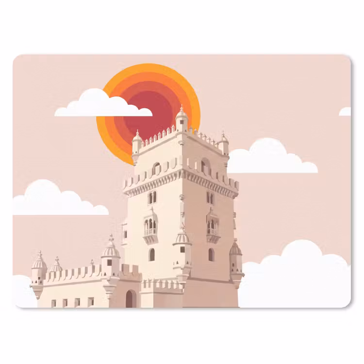 Muismat - Toren - Rivier - Architectuur - Modern - Oranje — 1