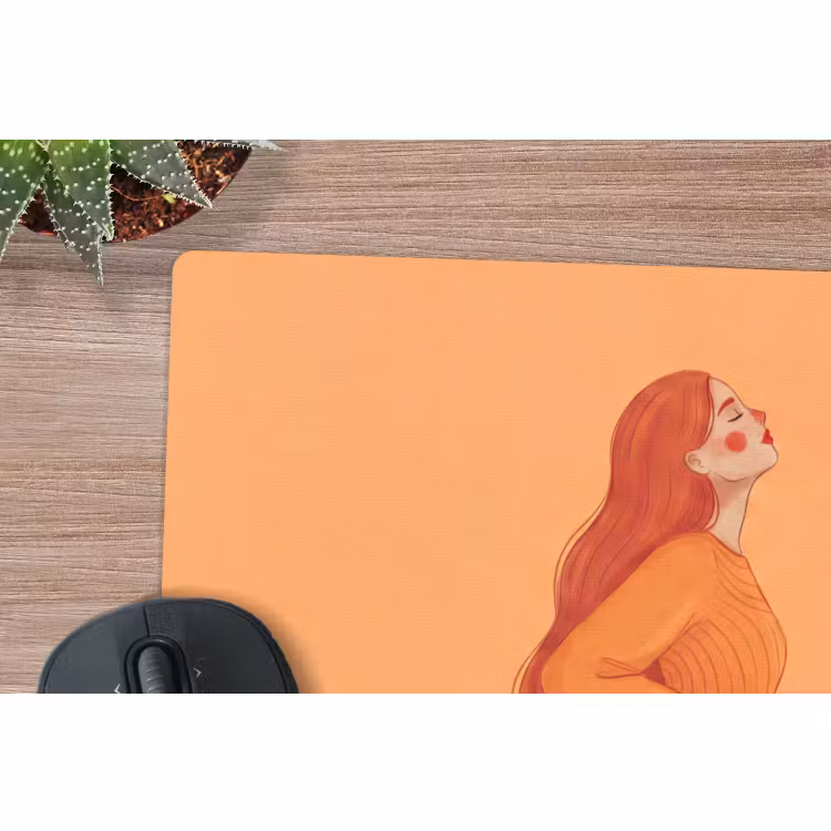 Muismat - Vrouw - Profiel - Mensen - Modern - Oranje — 4