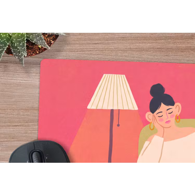 Muismat - Vrouw - Rust - Interieur - Modern - Kunst — 4