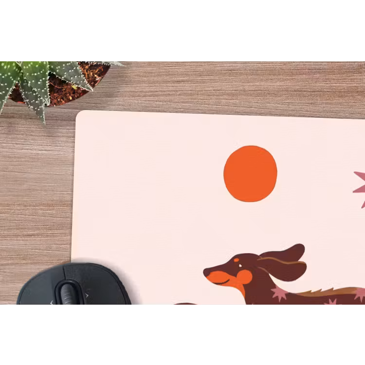 Muismat - Hond - Abstract - Dieren - Modern - Bruin — 4