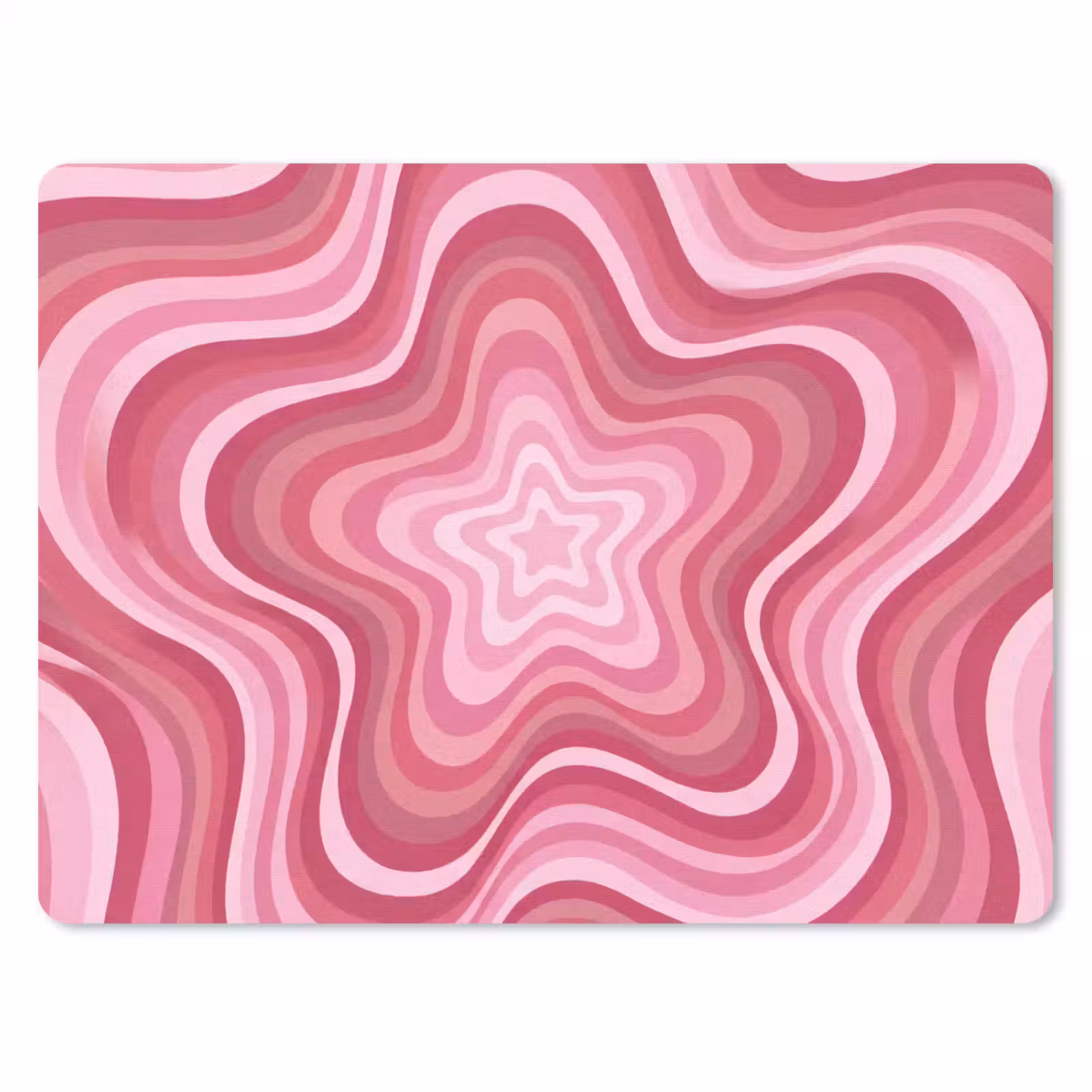 Muismat - Ster - Golvend - Abstract - Roze — 1