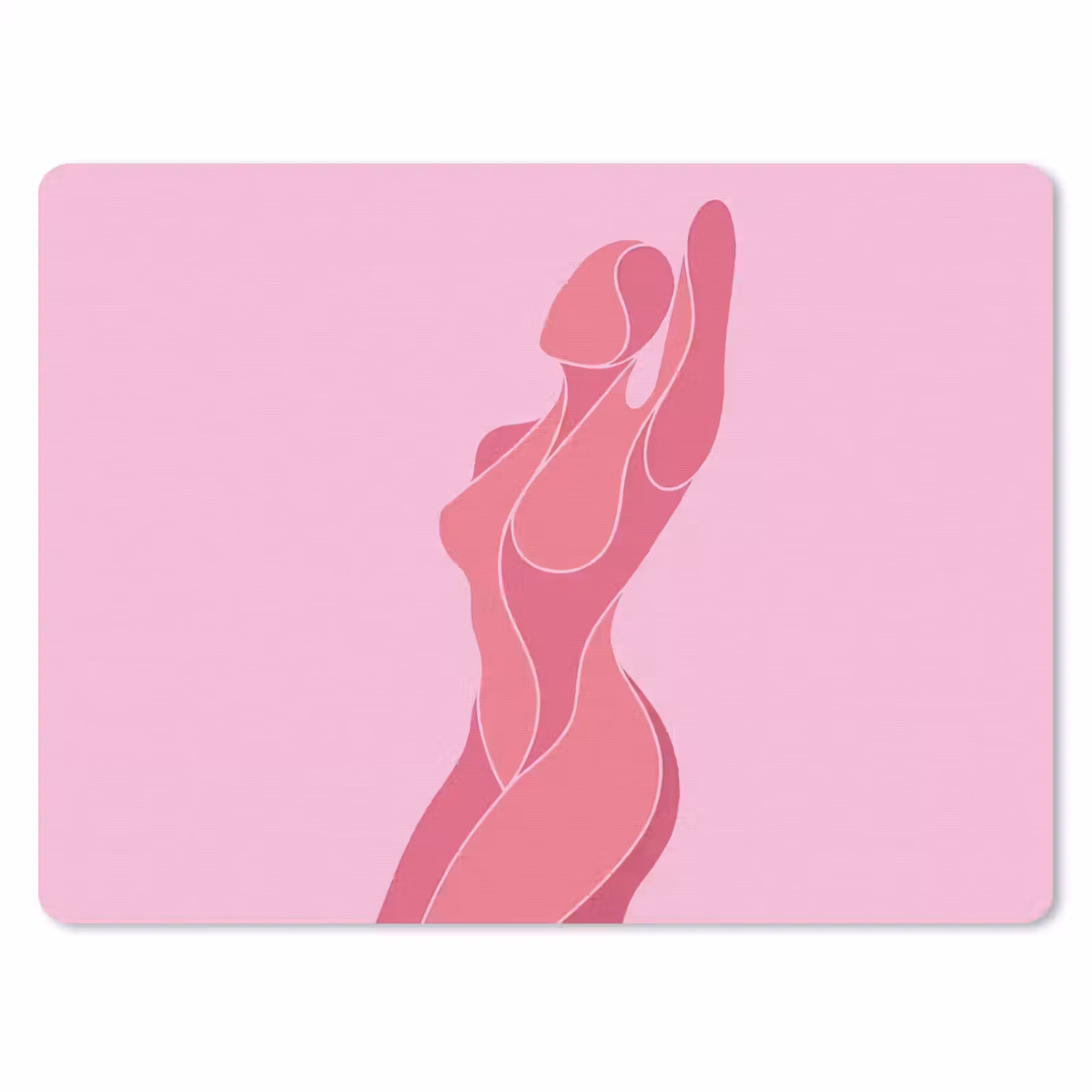 Muismat - Vrouw - Lichaam - Abstract - Roze — 1