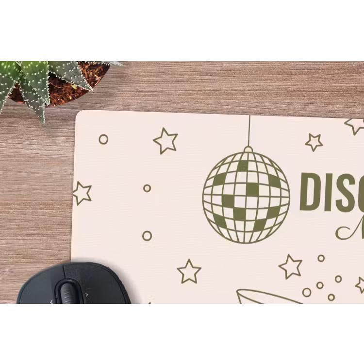 Muismat - Feest - Disco - Drank - Illustratie - Groen — 4