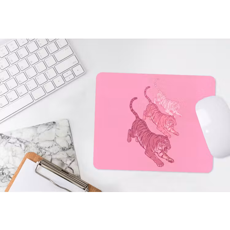 Muismat - Kat - Springend - Dieren - Roze - Modern — 2