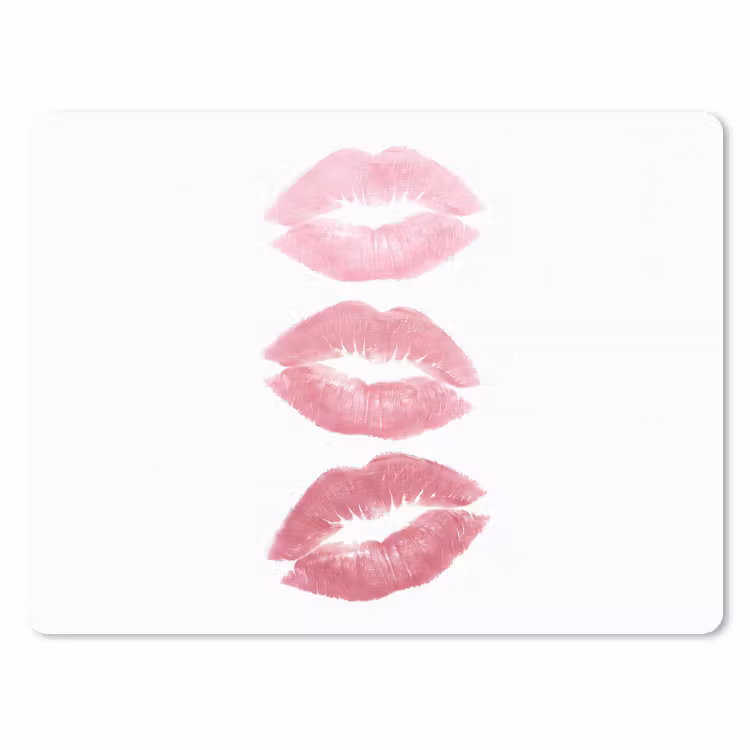 Muismat - Lippen - Kusafdruk - Roze - Modern - Abstract — 1