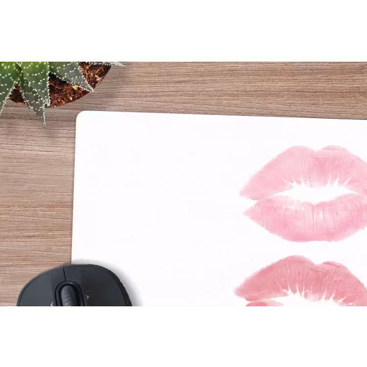 Muismat - Lippen - Kusafdruk - Roze - Modern - Abstract — 4