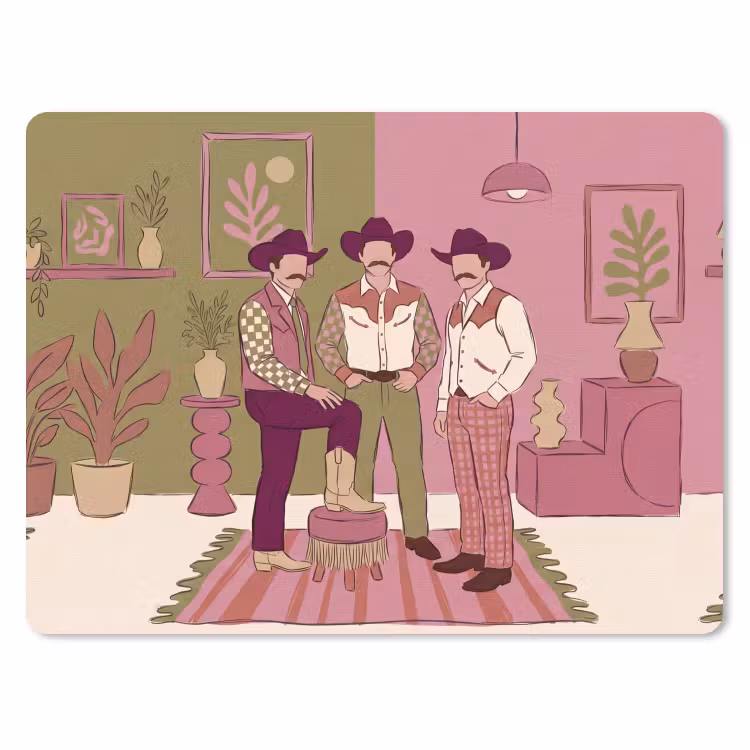 Muismat - Mensen - Mannen - Hoeden - Retro - Interieur — 1