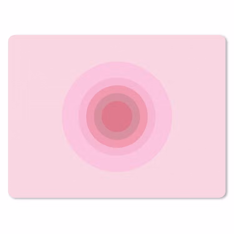 Muismat - Patroon - Cirkels - Abstract - Roze - Modern — 1