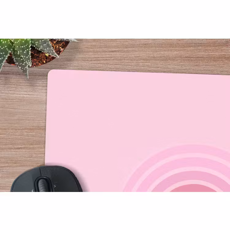 Muismat - Regenboog - Roze - Abstract - Modern - Minimalistisch — 4
