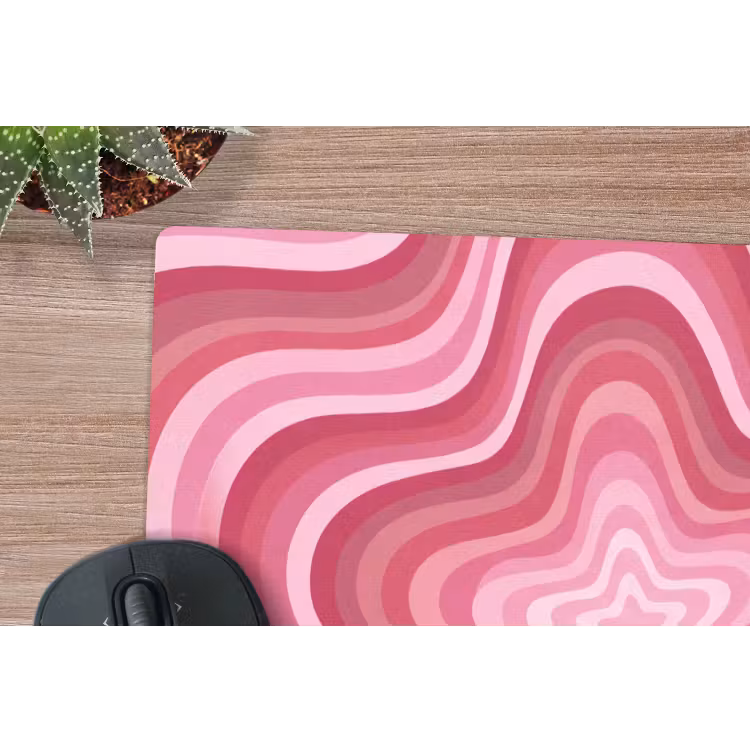 Muismat - Ster - Golvend - Abstract - Roze — 4