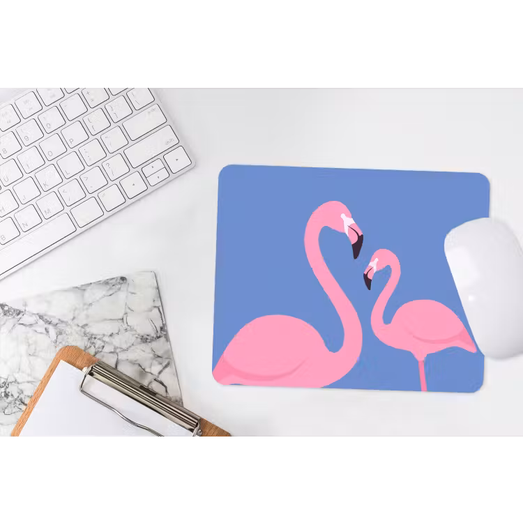 Muismat - Vogel - Paar - Dieren - Modern - Roze — 2