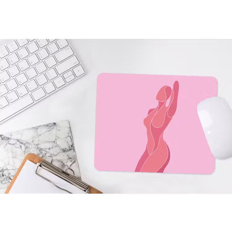 Muismat - Vrouw - Lichaam - Abstract - Roze — 2