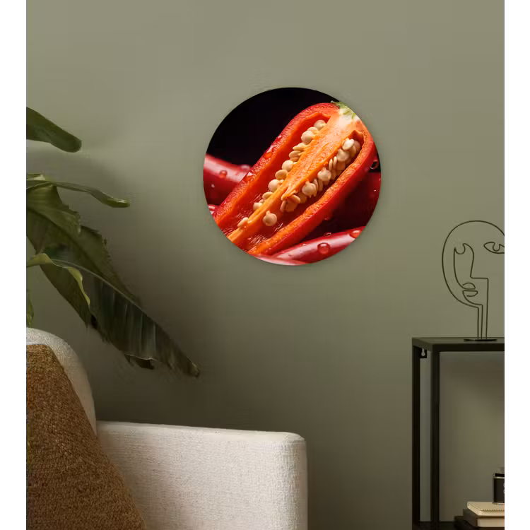 Muurcirkel - Chilipeper - Rood - Eten — 3