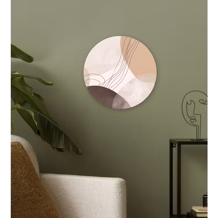 Muurcirkel - Abstractie - Beige - Modern — 3