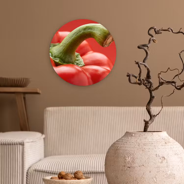 Muurcirkel - Eten - Paprika - Rood — 2