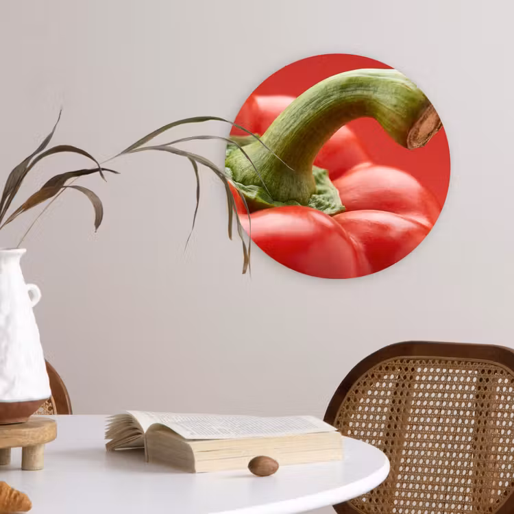 Muurcirkel - Eten - Paprika - Rood — 4