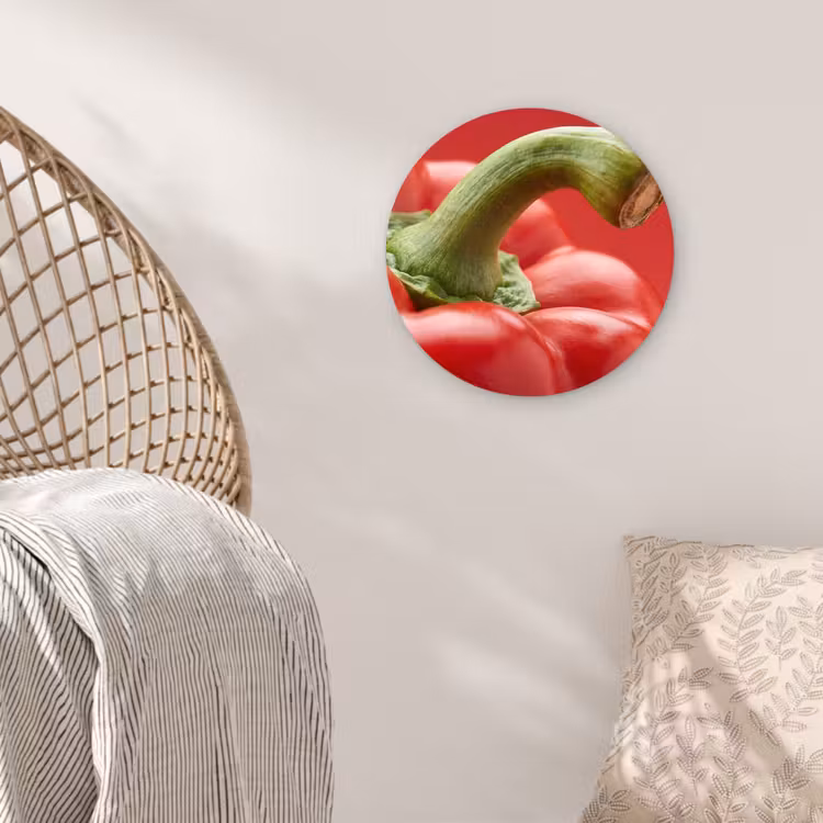 Muurcirkel - Eten - Paprika - Rood — 5