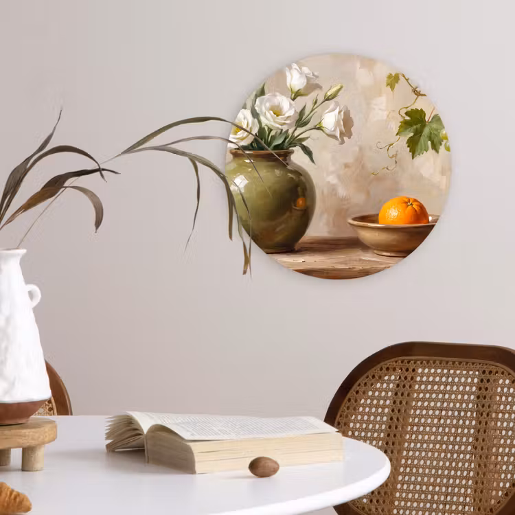 Muurcirkel - Bloemen - Fruit - Stilleven — 4