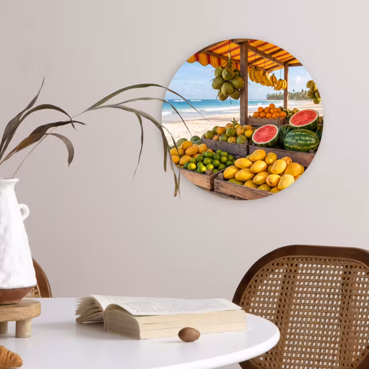 Muurcirkel - Fruit - Strand - Tropisch — 4