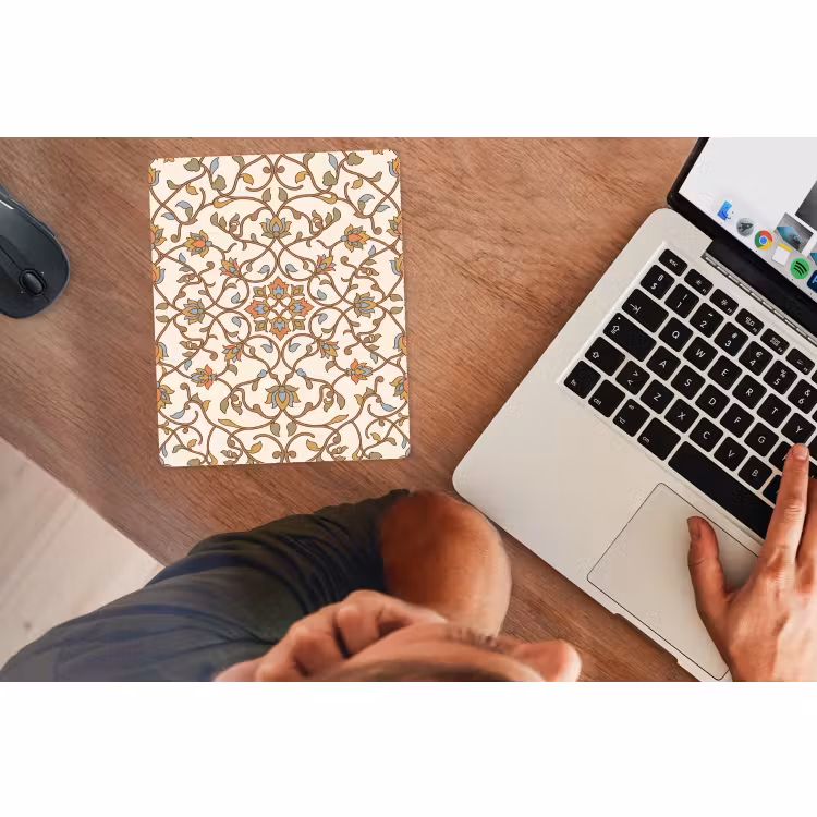 Muismat - Patroon - Bloemen - Ornament - Kleurrijk — 2