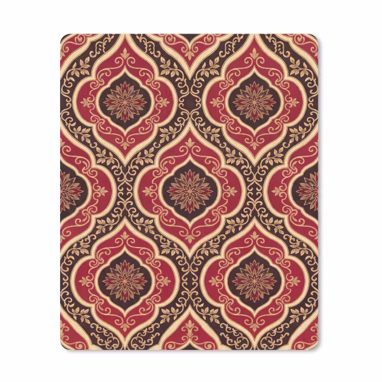 Muismat - Patroon - Ornament - Barok - Rood - Goud — 1