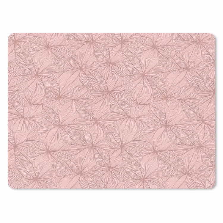 Muismat - oederroze - Bloemen - Reliëf - Textuur — 1